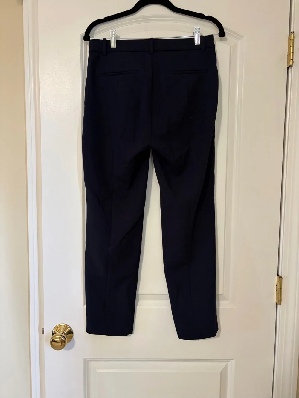 J. Crew Navy High Rise Cameron Straight-Leg Tailored Trousers